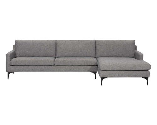 Andie Sofa Chaise - Davis Dark Grey