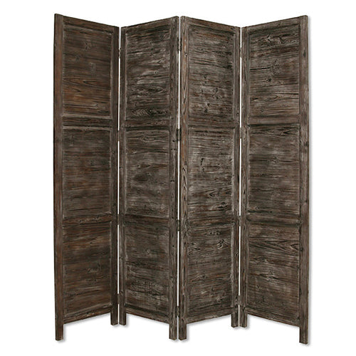 1inches x 76inches x 84inches Black Wood Screen