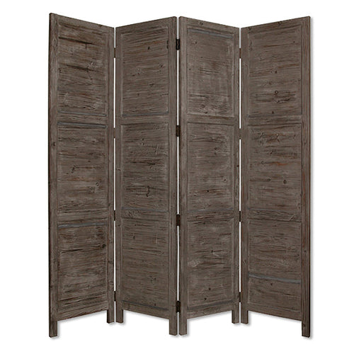 1inches x 76inches x 84inches Black Wood Screen