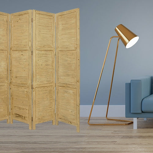 1inches x 76inches x 84inches Black Wood Screen