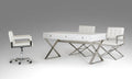 21inches White Crocodile MDF and Steel Desk