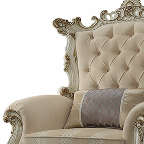 38inches X 38inches X 52inches Fabric Antique Pearl Upholstery