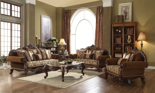 37inches X 89inches X 46inches Fabric Cherry Oak Upholstery Wood