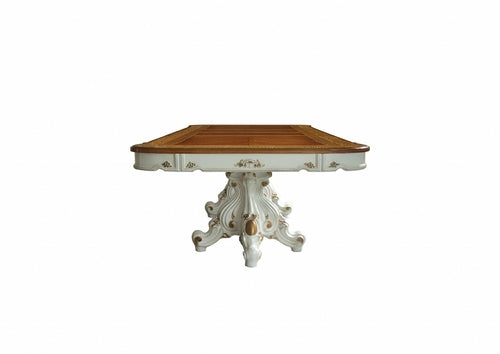 49inches X 120inches X 31inches Antique Pearl Cherry Oak Wood