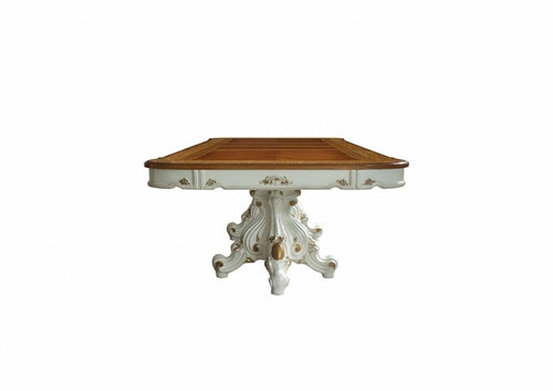 49inches X 120inches X 31inches Antique Pearl Cherry Oak Wood