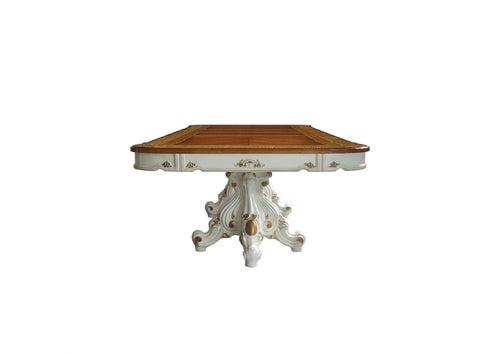 49inches X 120inches X 31inches Antique Pearl Cherry Oak Wood