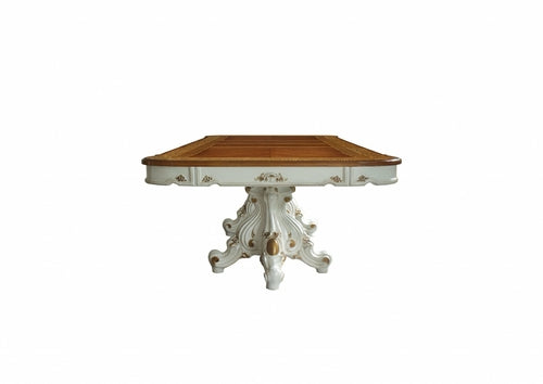 49inches X 120inches X 31inches Antique Pearl Cherry Oak Wood