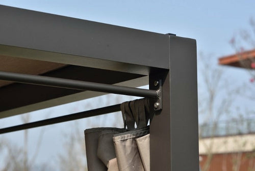 161.85inches X 71.37inches X 8.58inches Gray Outdoor Steel Metal