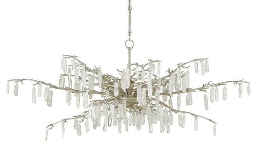 Forest Dawn Silver Chandelier
