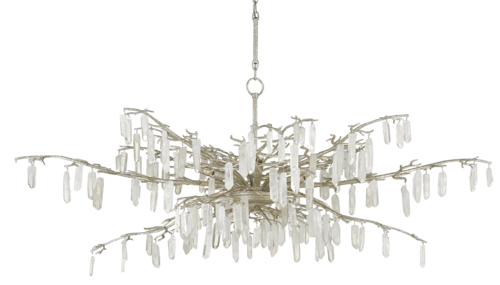 Forest Dawn Silver Chandelier