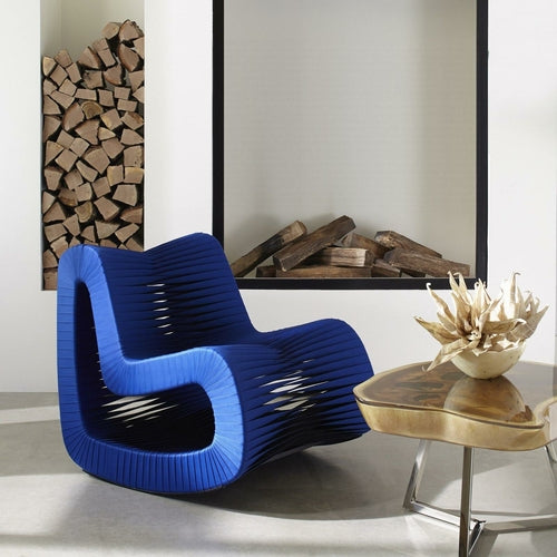 Seat Belt Rocking Chair Blue/Black