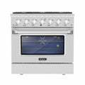 Empava 36GR08 36 In. Pro-Style Slide-In Single Oven Gas Range
