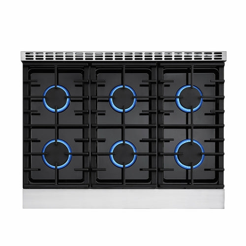 Empava 36GR11 36 in. Pro-Style Slide-in Single Oven Gas Range