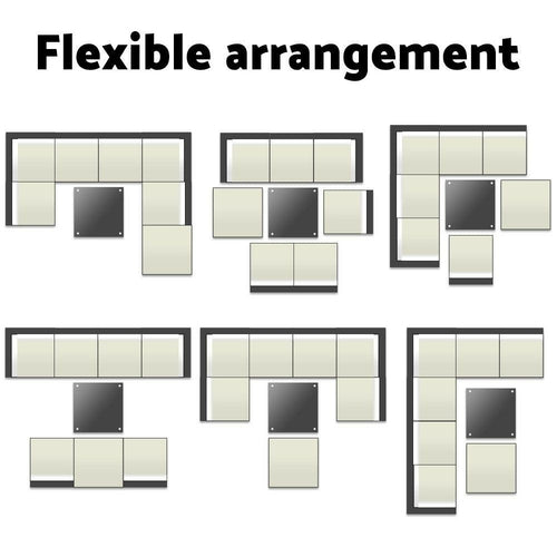 Gardeon 8-Piece Outdoor Sofa Set Wicker Couch Lounge Setting 7 Seater