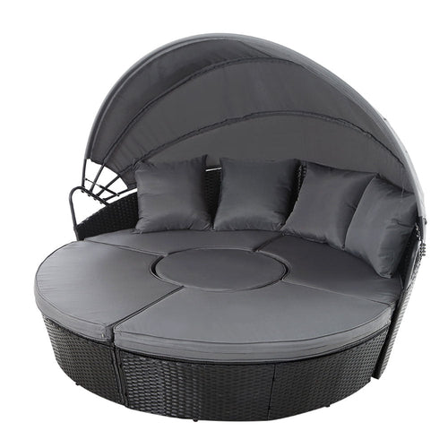 Gardeon Sun Lounge Setting Wicker Lounger Day Bed Patio Outdoor