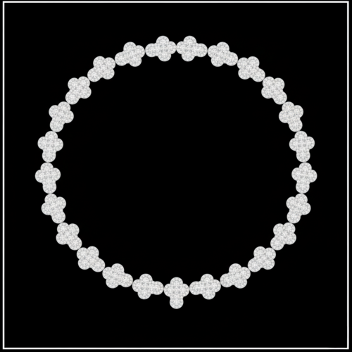 56ct Lab Diamond Necklace | Cross Pendant | IGI Certified | 10K White