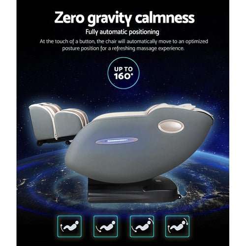 Livemor Electric Massage Chair Recliner SL Track Shiatsu Heat Back