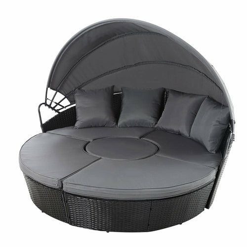 Gardeon Sun Lounge Setting Wicker Lounger Day Bed Patio Outdoor