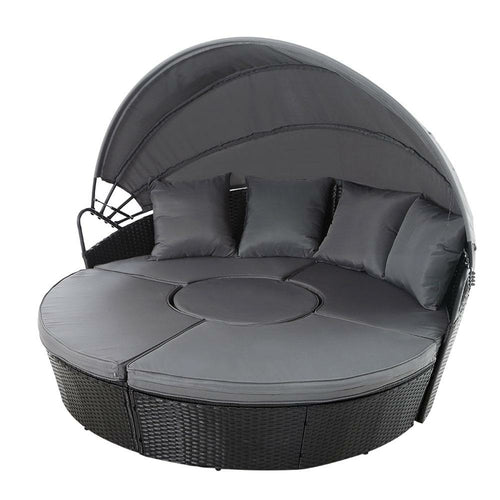Gardeon Sun Lounge Setting Wicker Lounger Day Bed Patio Outdoor