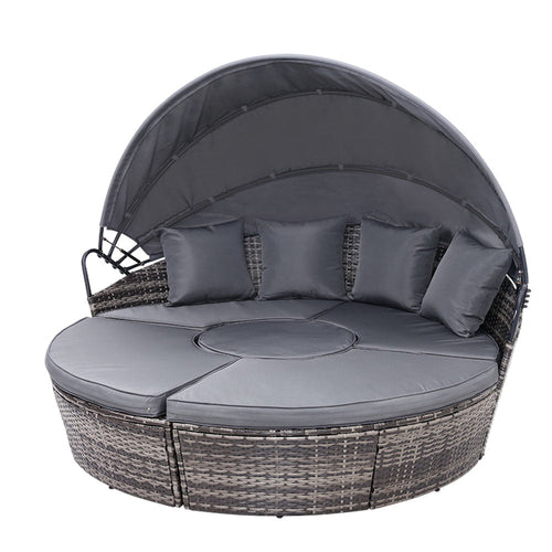 Gardeon Sun Lounge Setting Wicker Lounger Day Bed Patio Outdoor