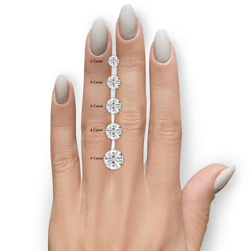 AGI Certified 6 CTW Lab Grown Diamond Stud Earrings in 14K White or