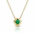 Soléa Bezel Emerald Necklace