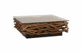 Vine Coffee Table with Glass