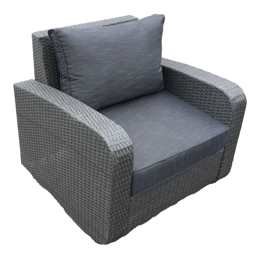 Direct Wicker 5-Piece Outdoor Rattan Furniture Patio Conversation Set