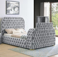 1pc Luxurious Comfort Innovative Design King Bed Deeply Tufted
