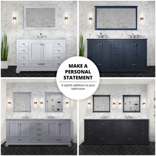 Espresso Double Bath Vanity 84 in. W x 22 in. D, Carrara Marble Top,