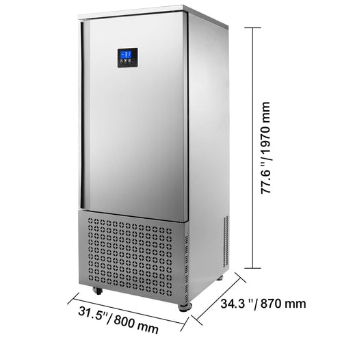 Commercial Blast Freezer, 370 L / 13.1 Cu.ft Blast Chiller with 15