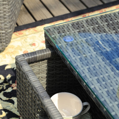Direct Wicker 5-Piece Outdoor Rattan Furniture Patio Conversation Set