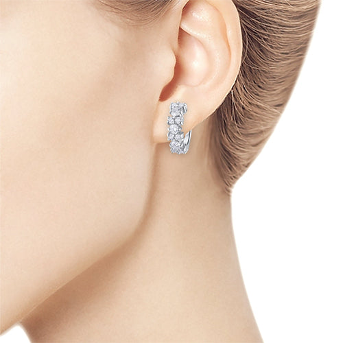 14K White Gold Earrings