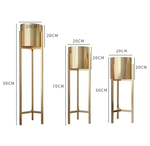 Decor Metal Tall Planter Stand Indoor and Outdoor Planter for