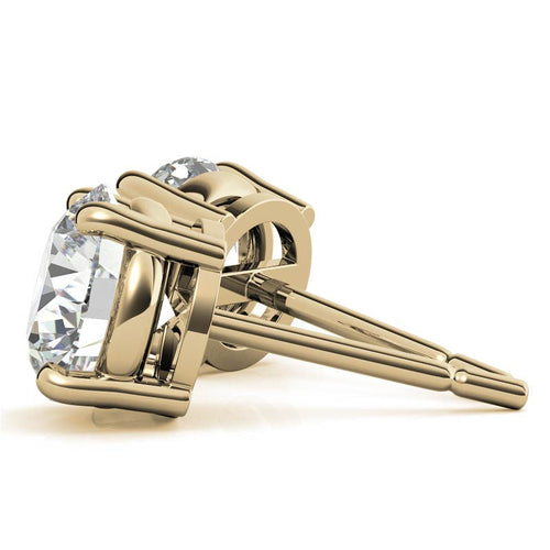 AGI Certified 6 CTW Lab Grown Diamond Stud Earrings in 14K White or