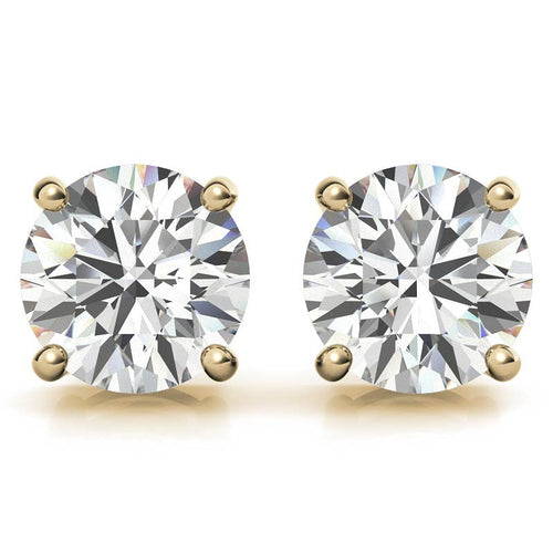 AGI Certified 6 CTW Lab Grown Diamond Stud Earrings in 14K White or