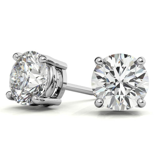 AGI Certified 6 CTW Lab Grown Diamond Stud Earrings in 14K White or