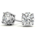 AGI Certified 6 CTW Lab Grown Diamond Stud Earrings in 14K White or